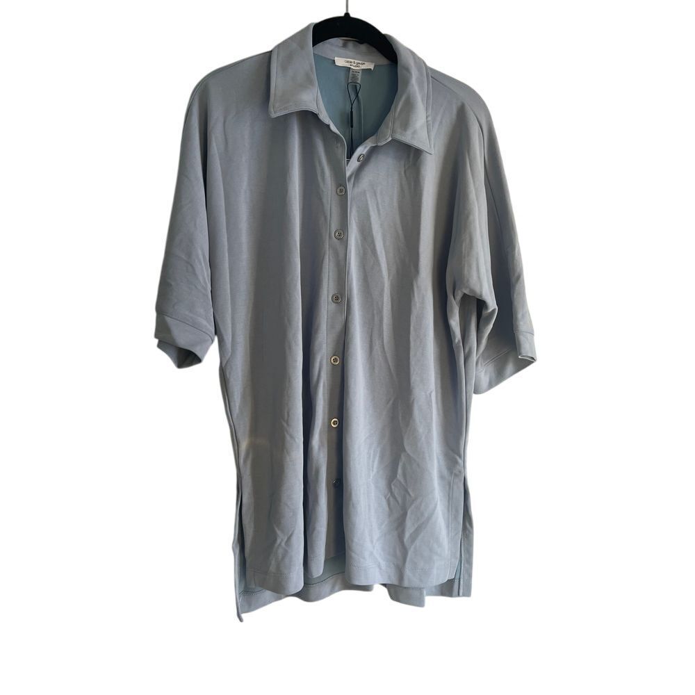 Cable & Gauge Studio Casual Button-Down Shirt Size M A65